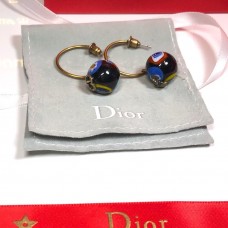 Retro Dior Tribales Colgante de bola multicolor Pendientes de CD asimétricos de abeja de latón para mujer Precio América