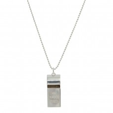 Tiffany 1837 Plata esterlina silbato colgante cadena con cuentas collar unisex copia