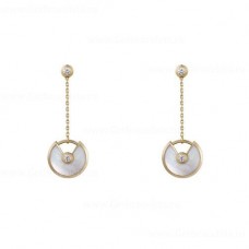 Cartier Pendiente Amulette de Cartier Nácar Blanco Diamantes