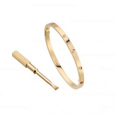 Pulsera Cartier Love SM con 10 diamantes en oro amarillo