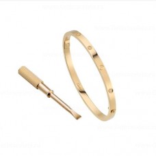 Pulsera Cartier Love SM con 6 diamantes Versión en oro amarillo