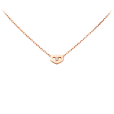 Colgante Corazón De Cartier Modelo Pequeño Oro Rosa Diamante