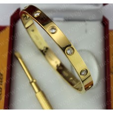 Pulsera Cartier Love Oro amarillo 10 diamantes