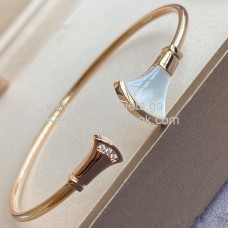 Pulsera Bvlgari Divas Dream Nácar con Diamantes Oro rosa 1:1