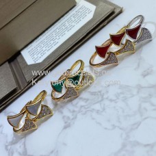 Anillo Bvlgari Divas Dream con piedra y pavé de diamantes en oro rosa