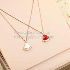 Collar pequeño Bvlgari Divas Dream con pavé de diamantes en oro rosa