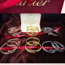 Cartier Juste Un Clou Pulsera Doble Clavo Oro Amarillo/Oro Blanco/Oro Rosa Con Diamante