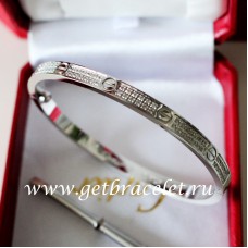 Pulsera Cartier Love SM Oro blanco con diamantes
