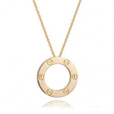 Collar con colgante Love de Cartier en oro amarillo