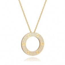 Collar Cartier Love engastado en oro amarillo con diamantes