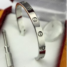Cartier Pulsera Amor Semiabierta Oro Blanco