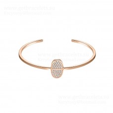 Pulsera Hermes Chaine DAncre Verso con diamantes en oro rosa y precio en oro blanco