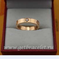 Anillo Cartier Love de oro rosa con 3 diamantes
