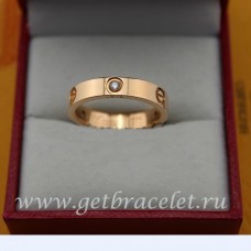 Anillo Cartier Love de oro rosa con 3 diamantes