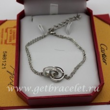 Cartier Love Pulsera Oro Blanco Diamantes