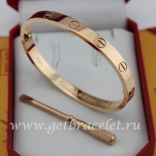  Pulsera Cartier Love para hombre y mujer en oro rosa