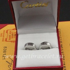 Pendientes Cartier Amor Oro Blanco