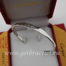Pulsera abierta Cartier de oro blanco