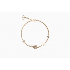 Dior La petite Tribale Pulsera CD BallPearl chapada en oro y diamantes