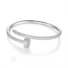 Pulsera Cartier Juste Un Clou Oro blanco Diamantes
