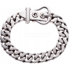 Hermes Mens Boucle Sellier Pulsera Grande Plata / Oro Rosa Regalo del Día de la Madre
