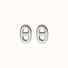 Pendientes Hermes Chaine DAncre en oro blanco