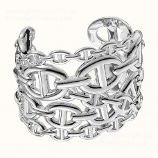 Hermes Chaine DAncre Enchainee Pulsera Plata/Oro amarillo/Oro rosa