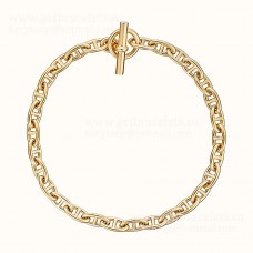Hermes Chaine DAncre Collar Grande Oro Amarillo/Oro Blanco