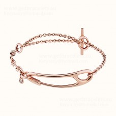 Pulsera Hermes Chaine DAncre Punk con 1 joya de diamantes
