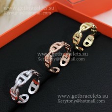 Anillo Hermes Chaine DAncre Enchainee en oro blanco/oro rosa/oro amarillo