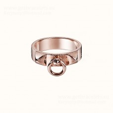 Anillo Hermes Collier de Chien en joyería de oro rosa