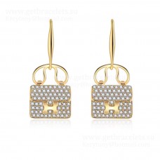 Pendientes Hermes Constance Amulette Oro blanco/Oro rosa/Oro amarillo