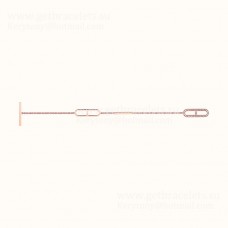 Hermes Ever Chaine DAncre Pulsera de cadena con diamantes en oro blanco/oro rosa