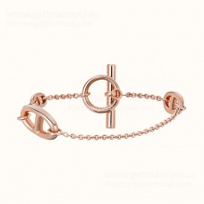 Hermes Farandole Pulsera Modelo Pequeño Oro Rosa/Oro Blanco Compromiso Señora Joyería