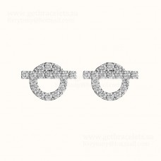 Pendientes Hermes Finesse Oro blanco con Diamantes