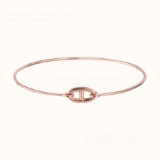 Hermes Mujer Pulsera Ronde Plata/Oro Rosa/Oro Amarillo Estilo Atemporal