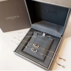 Pulsera Messika Lucky con 1 Diamantes en Oro rosa y Oro blanco