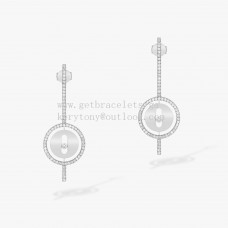 Pendientes Messika Lucky Move Flecha Con Diamantes Oro blanco y oro rosa