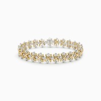 ¿Tiffany Co. Schlumberger? Deslumbrante pulsera Lynn de oro amarillo y diamantes Precio Dubai