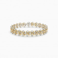 ¿Tiffany Co. Schlumberger? Deslumbrante pulsera Lynn de oro amarillo y diamantes Precio Dubai