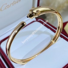 Pulsera retro Panthere de Cartier Ónix y granates tsavoritas Oro amarillo/Oro rosa/Oro blanco