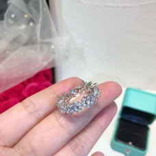 Anillo Alterno Tiffany Victoria De Oro Blanco Con Diamantes Femeninos En Venta