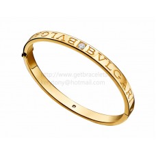 Brazalete BVLGARI BVLGARI en oro amarillo con diamantes