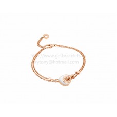 BVLGARI BVLGARI Cuore Pulsera de oro rosa con nácar
