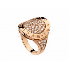 Anillo BVLGARI BVLGARI de oro rosa con pavé de diamantes AN854862