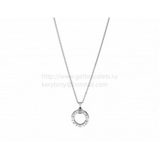Colgante BVLGARI BVLGARI de oro blanco con diamante y cadena