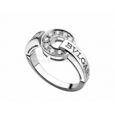 Anillo BVLGARI BVLGARI de oro blanco con pavé de diamantes