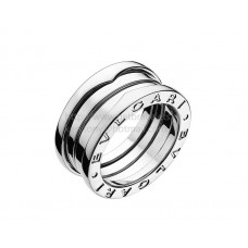 Anillo en espiral de tres bandas Bvlgari B.zero1 en oro blanco