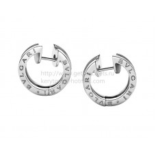Pendientes Bvlgari B.zero1 Pequeños de Oro Blanco