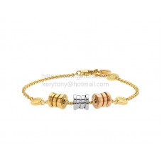 Brazalete Bvlgari B.zero1 Soft de 3 funciones en oro amarillo, blanco y rosa